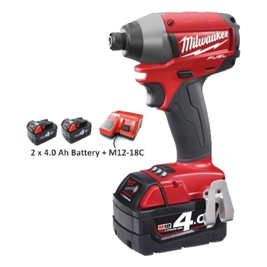 Milwaukee M18BID-402C Cordless Impact Driver - Goldpeak Tools PH Milwaukee Milwaukee M18BID-402C Cordless Impact Driver - Goldpeak Tools PH Milwaukee